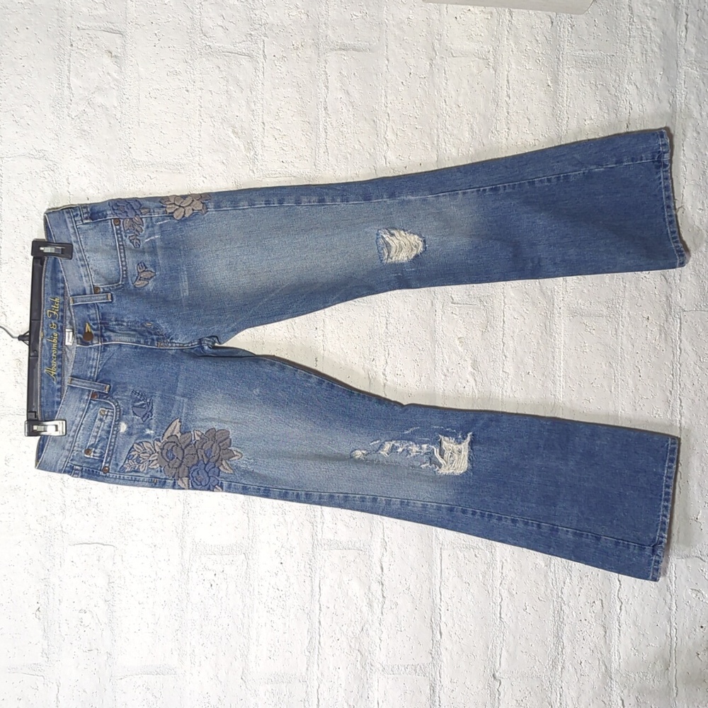 💙 Abercrombie VINTAGE Y2K Low Rise Jeans - Picture 4 of 13